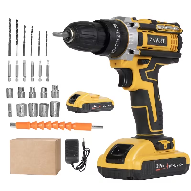 Electric Tool Lithium Electric Drill Electric Screwdriver Hand Drill Tool Set Multifunctional Accessory Box Packaging Practical