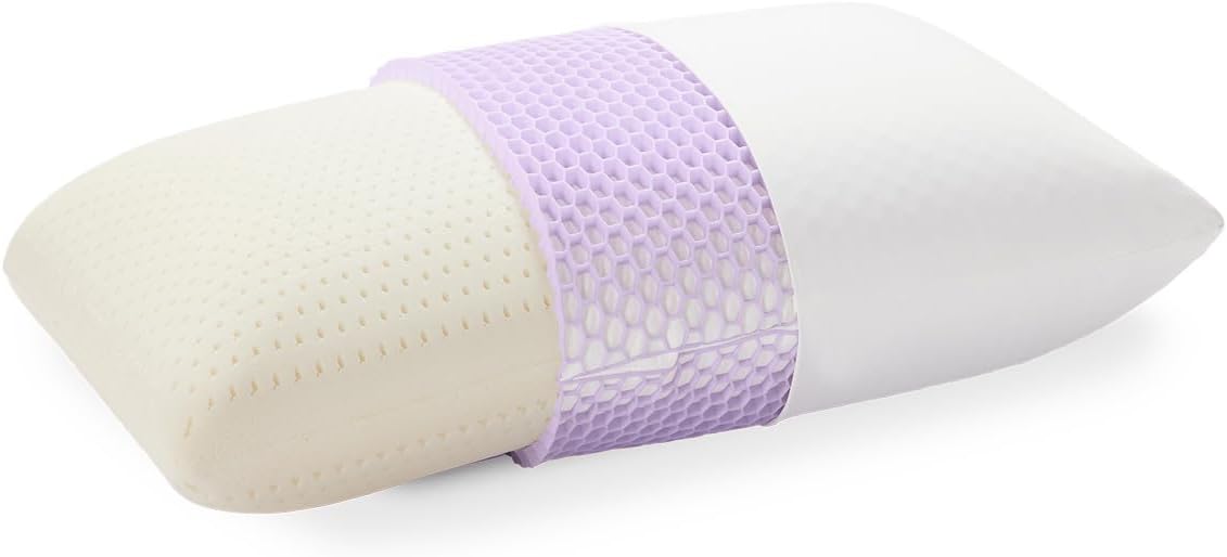Harmony Pillow - Standard Tall, Greatest Pillow Ever Invented, 360º Hex Grid & Talalay Latex Core - No Pressure Support, Stays Cool, Luxurious Comfort