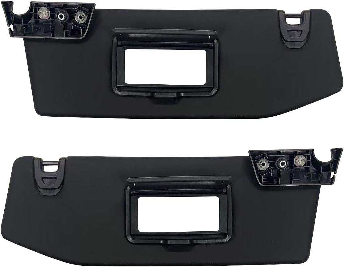 Sun Visor Replacement Fit for Jeep Wrangler JR Gladiator 2018-2023 Sunshade with Vanity Light for 6BR80TX7AQ
