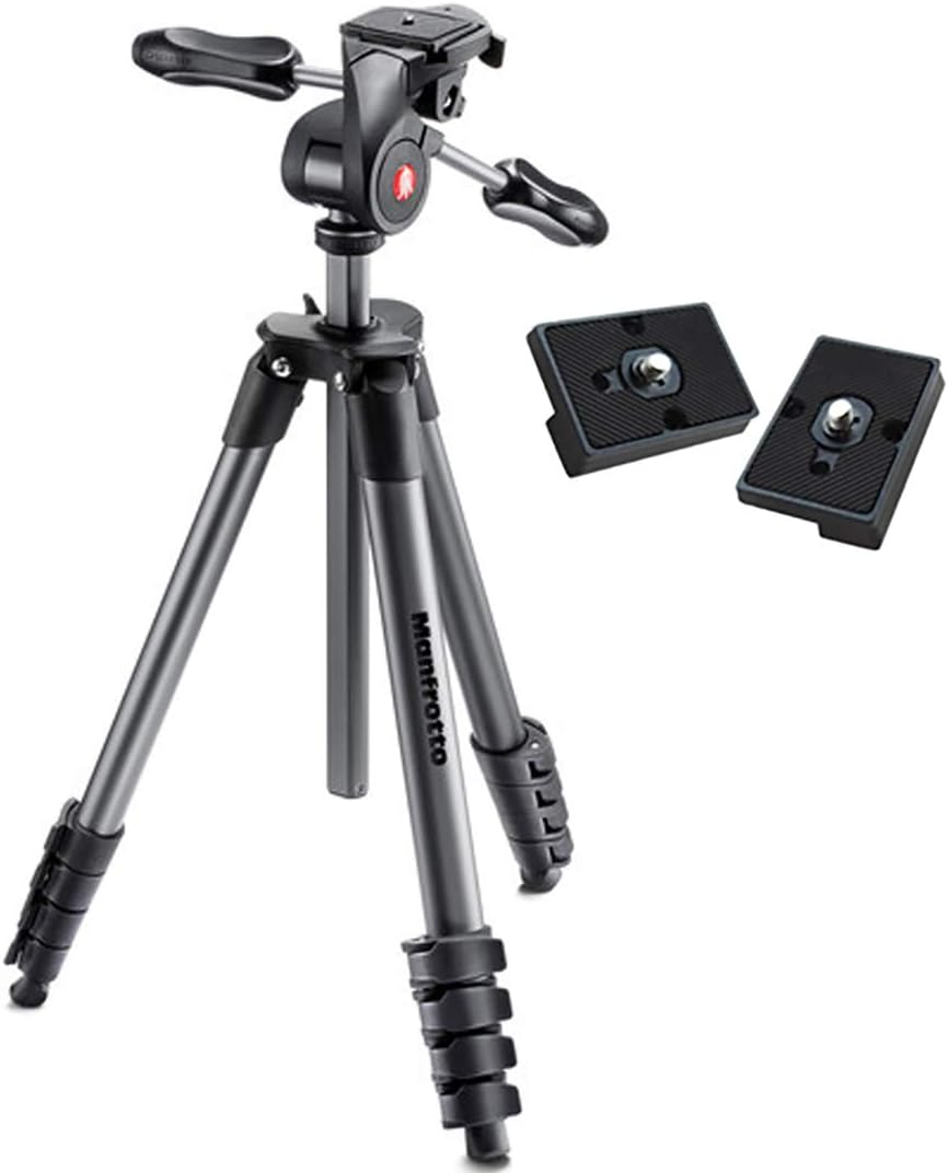 Manfrotto Compact Advanced Aluminum Tripod For Camera - 3 Way Tilt (black)