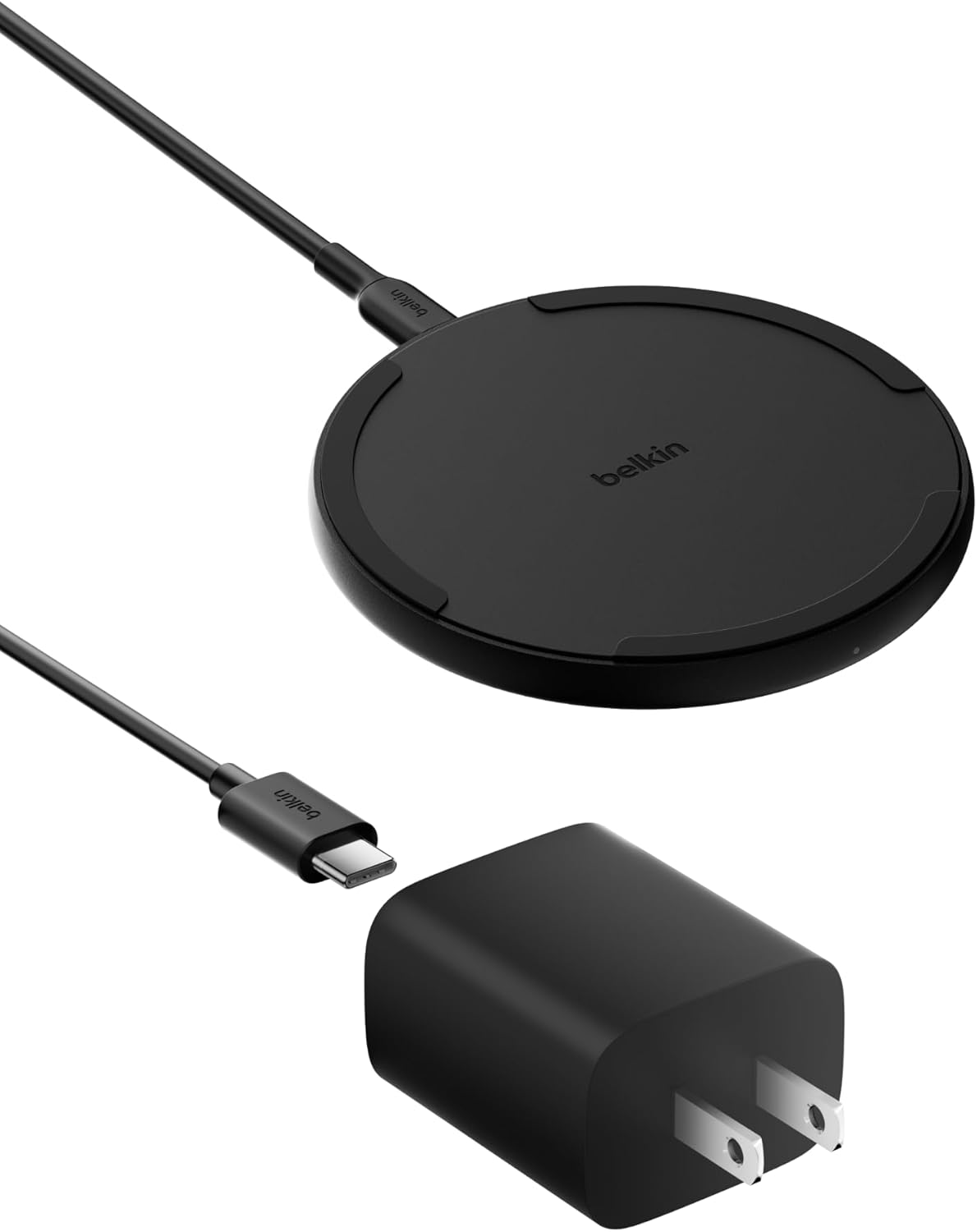 Belkin 15W Qi Charging Pad - Black: Compatible with iPhone & Galaxy Models