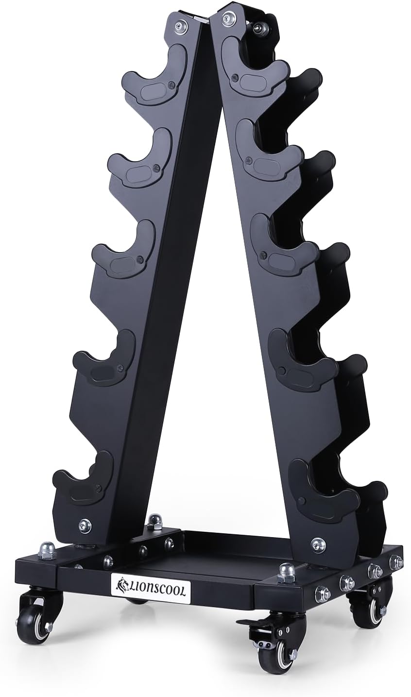 LIONSCOOL Premium Solid Steel Dumbbell Rack**STAND ONLY**