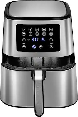 Insignia™ - 3.4 Qt. Digital Air Fryer - Stainless Steel
