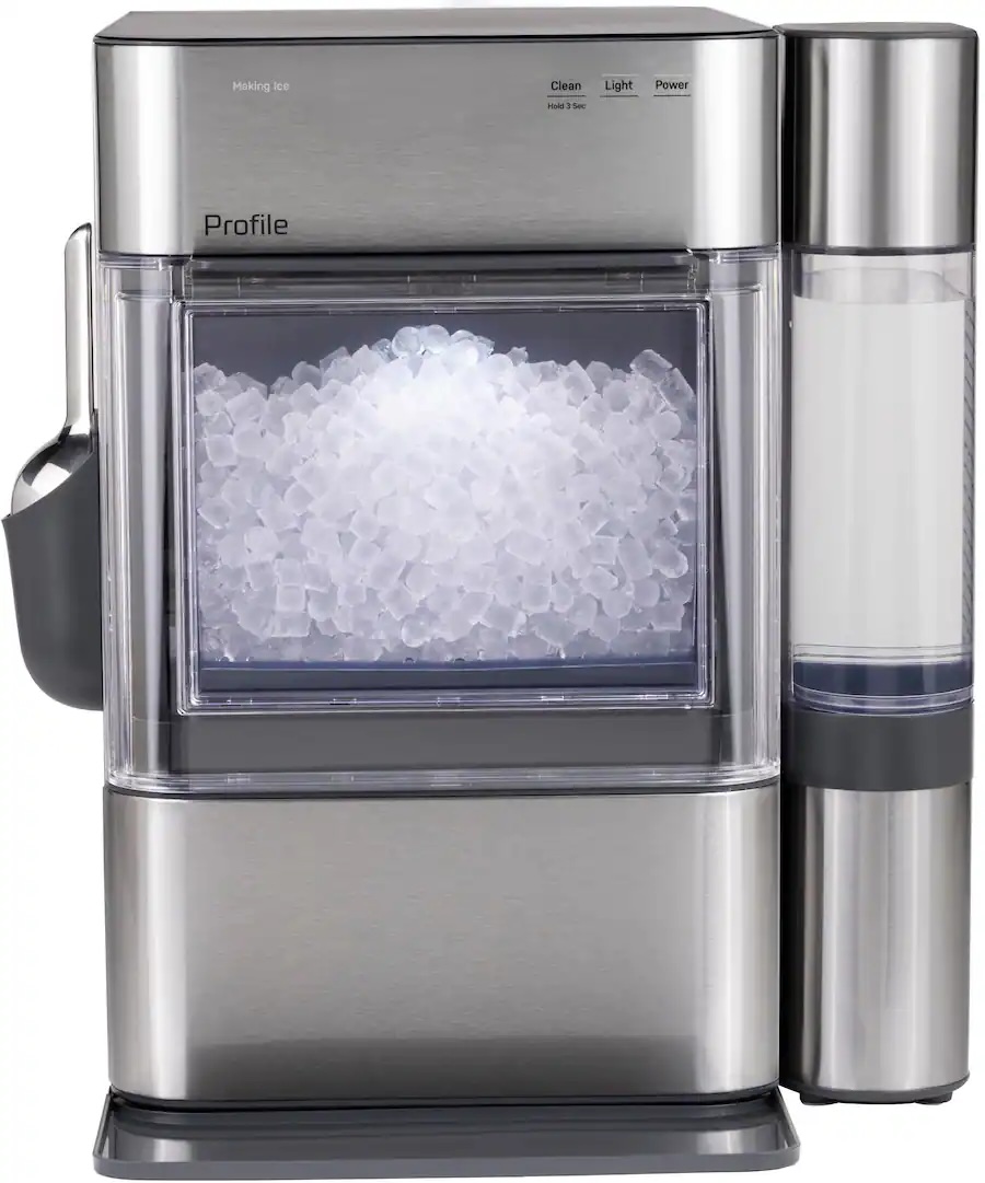GE Profile - Opal 2.0 Ultra Nugget Ice Maker with Side Tank and Scale Inhibiting Filter - Stainless Steel