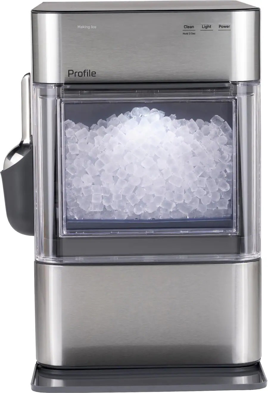 GE Profile - Opal Nugget Ice Maker with Rapid Ice Production - Black Stainless Steel