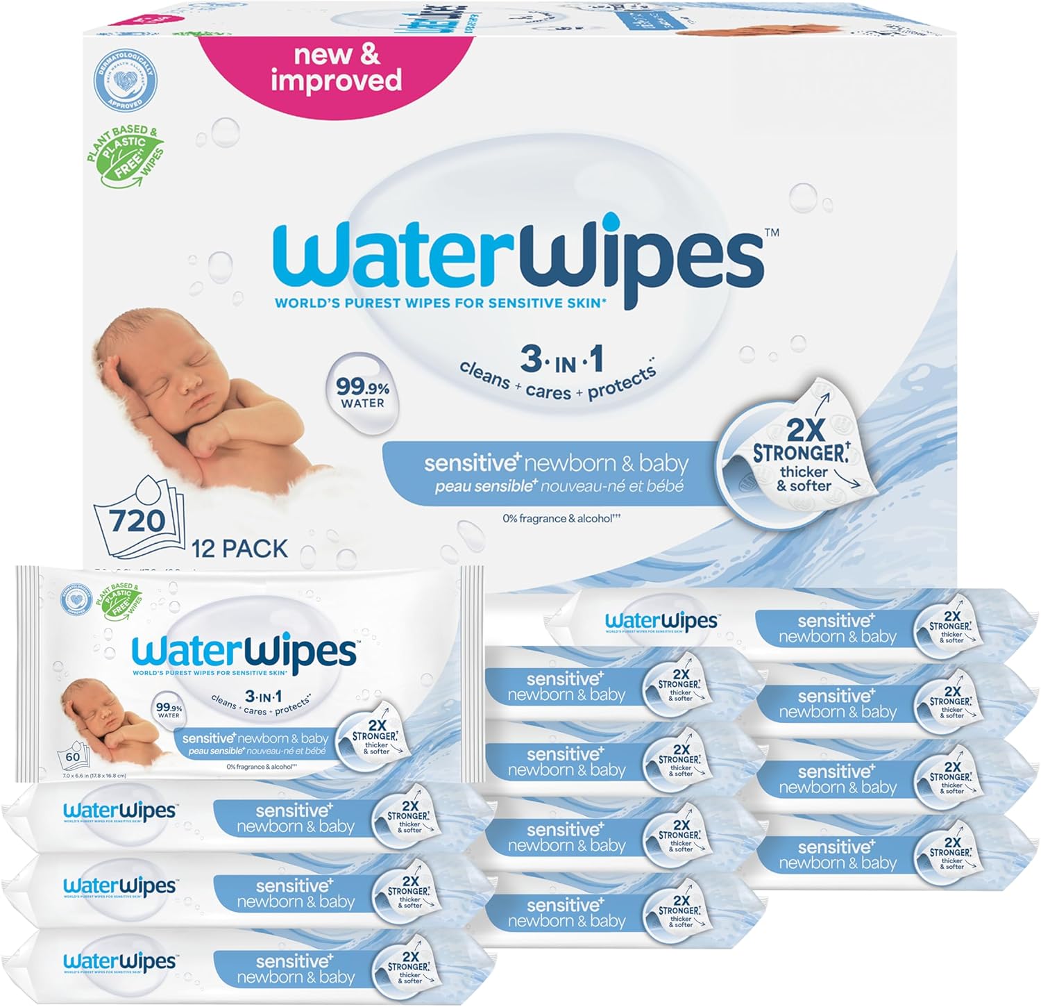 Water Wipes® 720-Count Baby Wipes