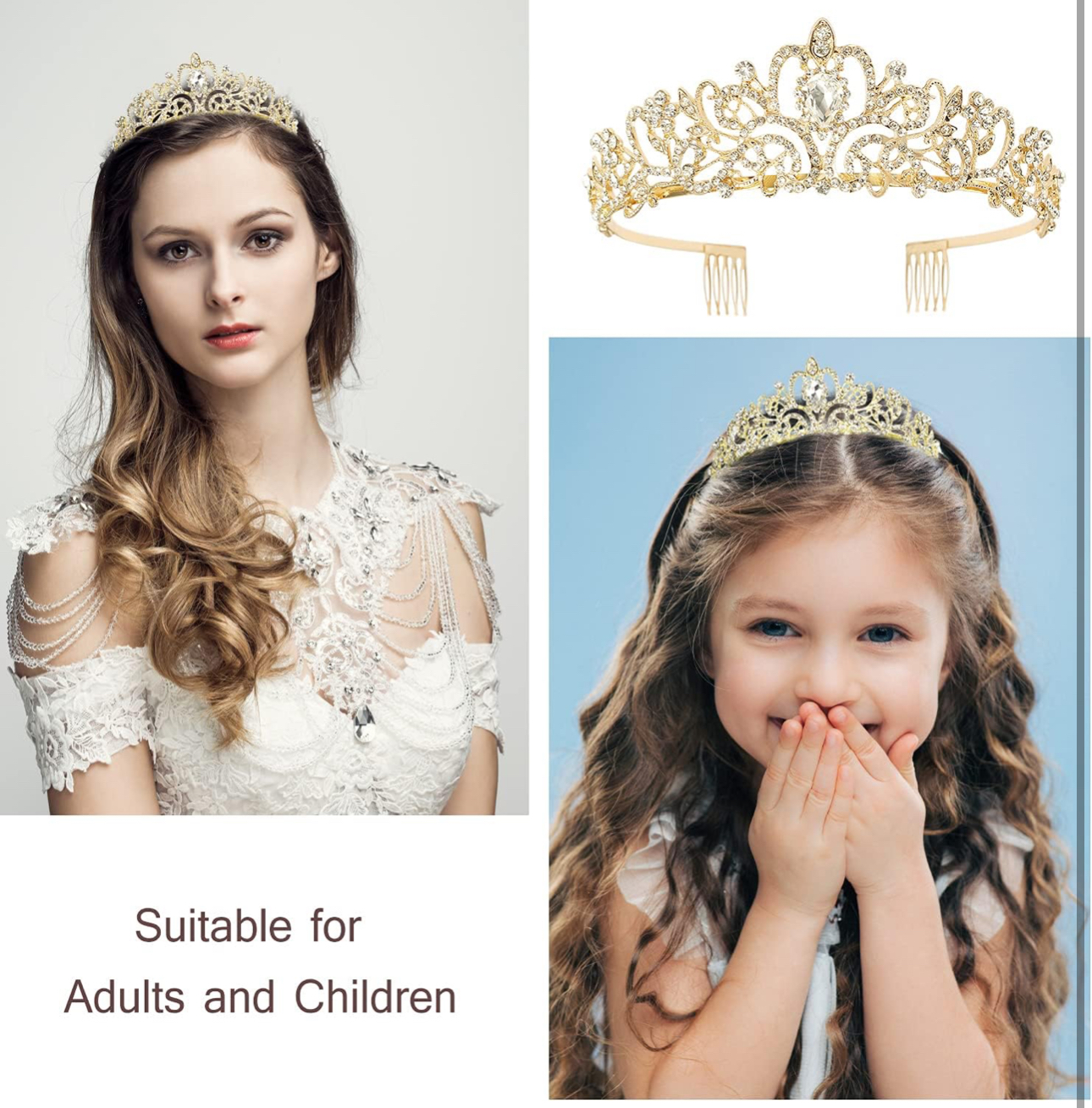 Velscrun Happy Birthdayrt Queen AB Silver Tiara Crowns for Women,  Sash, Party Favors & Decorations