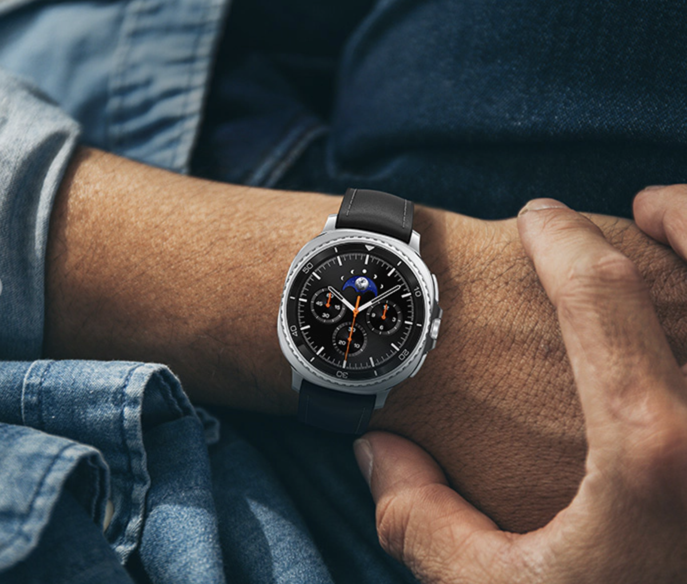 Samsung Galaxy Mens Multi-Function Black Smart Watch-Sm-R800nzsaxar