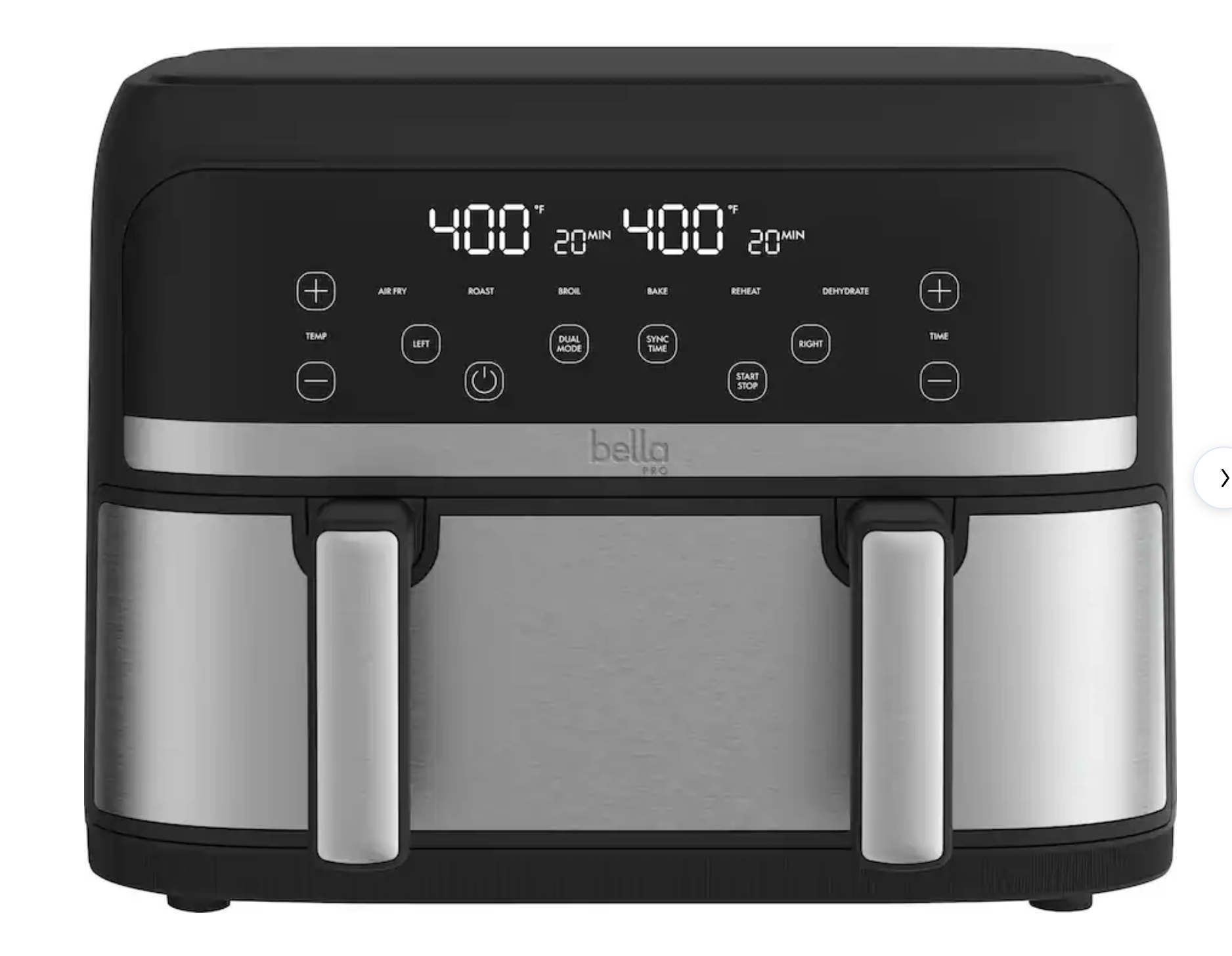 4-qt. TriZone Touchscreen Air Fryer with Dual Flex Basket, Stainless Steel