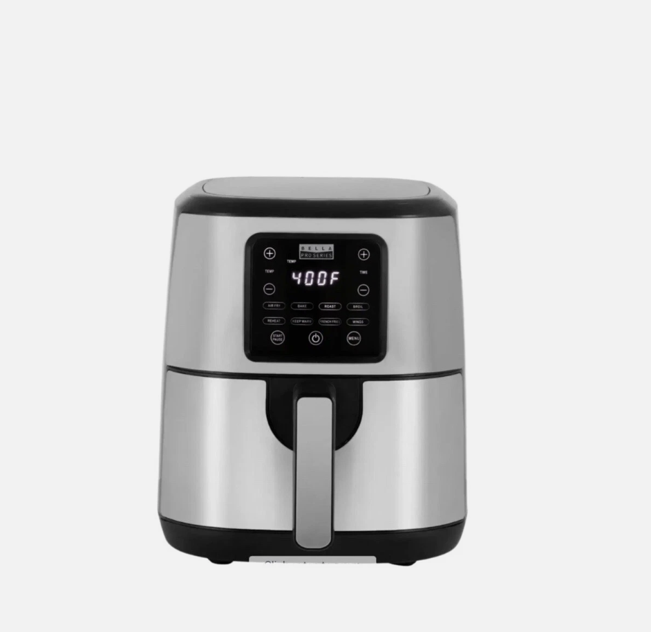 PRObella - 4.2-qt. Touchscreen Air Fryer - Stainless Steel
