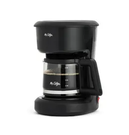 Mr. Coffee 5-Cup Switch Coffee Maker Black: Small Drip Coffee Machine, Electric, Paper Filter, 25 oz Capacity
