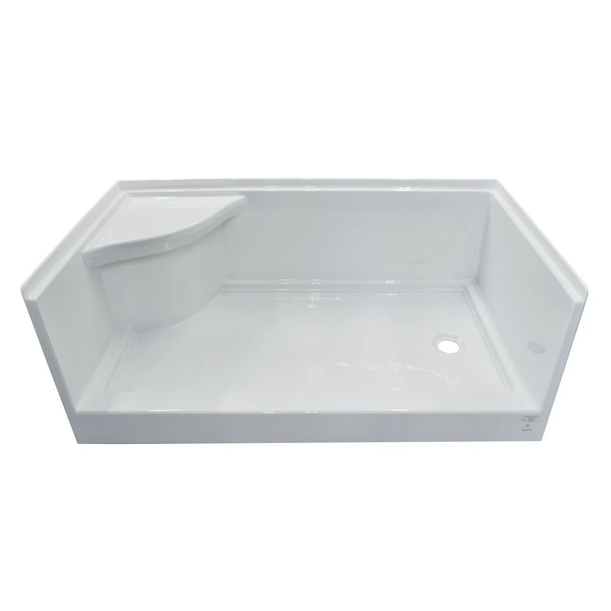 Signature 60'' W 30'' D Rectangular Shower Base Yes SBWSOD-6030-RD-WHT