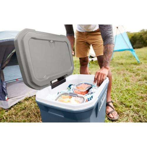Coleman 316 Series 60QT Hard Chest Wheeled Cooler, Lakeside Blue