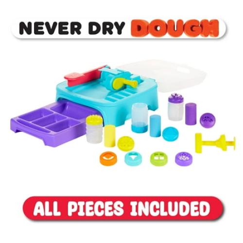 Wonder Factory Never Dry Dough Creation Station; Playset, Stamp, Roll Shape, Many Colors, Ages 2  - missing parts