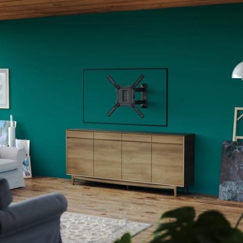 onn. Full Motion TV Wall Mount for 19 to 50 TVs, up to 15° Tilting