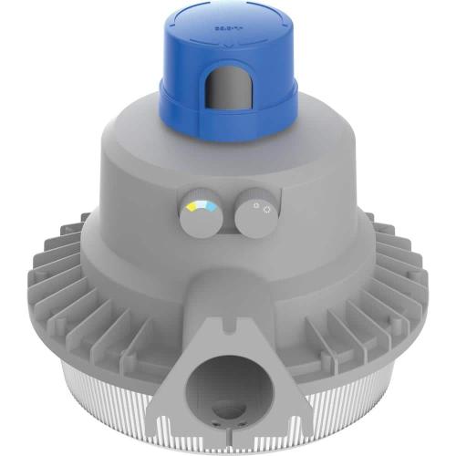 Lithonia Lighting 175-Watt Equivalent Integrated LED Gray Area Light with Switchable Color Temperatures