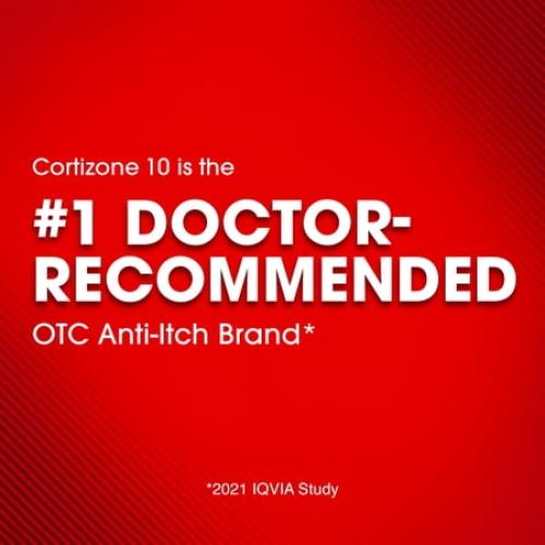 Cortizone-10 Intensive Moisture 1% Hydrocortisone Anti Itch Cream for Eczema and Bug Bite Relief, Maximum Strength, 2 oz