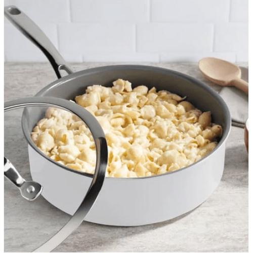 T-fal Excellence Ceramic Non-Stick Cookware Set, 10-Piece - White ‼️has stains and could have missing pieces ‼️