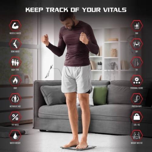 FitRx Smart Scale, Bluetooth Digital Scale for Body Weight, BMI, and More with App Control