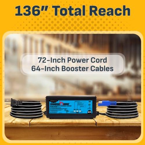 Schumacher Electric Automatic Battery Charger for Ride-On Toys 3 Amps, 6/12V 3 or 4 Wheeled Toy Car Battery Cable Connector, CR7