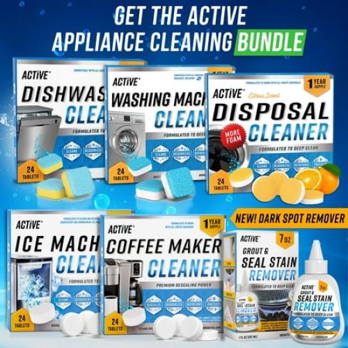 Active Mold Stain Remover Gel Cleaner, Heavy Duty Cleaning Solution for Washing Machine Seals and Bathrooms, 7 fl oz, 1 Pack