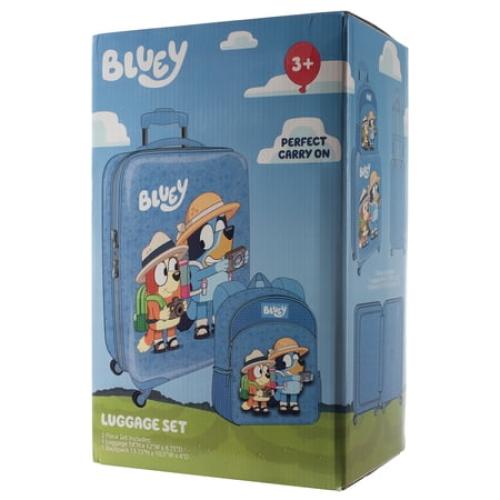 Bluey Kids Luggage  - 18 Luggage Suitcase With Wheels, 13.75