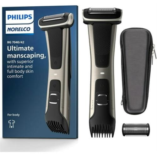 Philips Norelco Bodygroom Series 7000 Showerproof Body & Manscaping Trimmer & Shaver with case