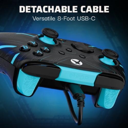 Turtle Beach REMATCH GLOW Advanced Wired Controller (Titan Steel) for Xbox Series X|S, Xbox One & Windows 10/11 PC