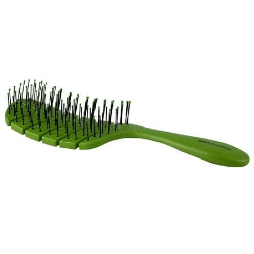 Bass Brushes Bio Flex Detangler Hair Brush Green, 1 Ea