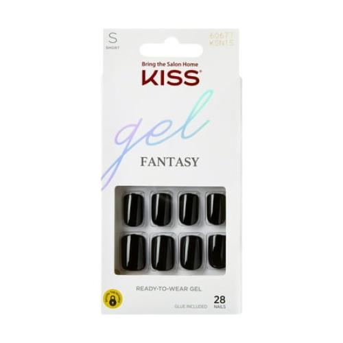 KISS Gel Fantasy Ready-to-Wear Fake Nails, ‘Aim High’, 28 Count
