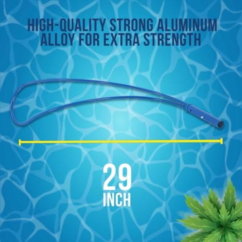 U.S. Pool Supply Swimming Pool Safety Hook - Emergency Life-Saving Rescue Equipment, Help Struggling, Drowning Swimmers, Teaching Preserver - Aluminum Alloy, Attaches to 1-1/4 Telescopic Poles