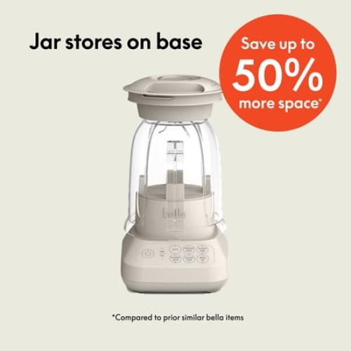 bella Flip & Store Blender, Fits-anywhere™ kitchenware, Oatmilk❗MAY HAVE MISSING PIECES/NEEDS CLEANING❗