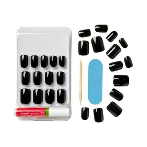 KISS Gel Fantasy Ready-to-Wear Fake Nails, ‘Aim High’, 28 Count