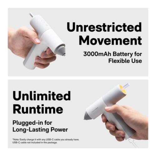 Hoto Cordless Hot Glue Gun with 10 Glue Sticks, Fast Heating, Auto Power-Off, Crafting Tool for Crafts, DIY Arts, Home Repairs