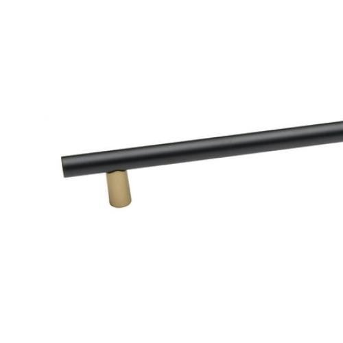 Black Alno A2802-8 Vita Bella 8 Center To Center Modern Smooth Bar Cabinet Bar Handle / Drawer