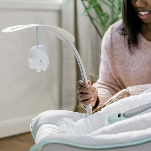 Ingenuity Keep Cozy 3-in-1 Vibrating Infant & Toddler Baby Bouncer and Rocker Chair, Multicolor
