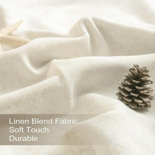 Size 108 inches Color Grey DriftAway 100% Blackout Natural Linen Curtains for Bedroom 108 Inches Long Double Layer Drape Farmhouse Thermal Insulated 3 Inch Rod Pocket Back Tab Full Light Blocking