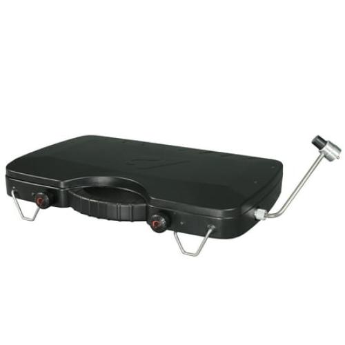 Ozark Trail 2 Burner Propane Gas Camping Stove, GCT2208WB, Black, New