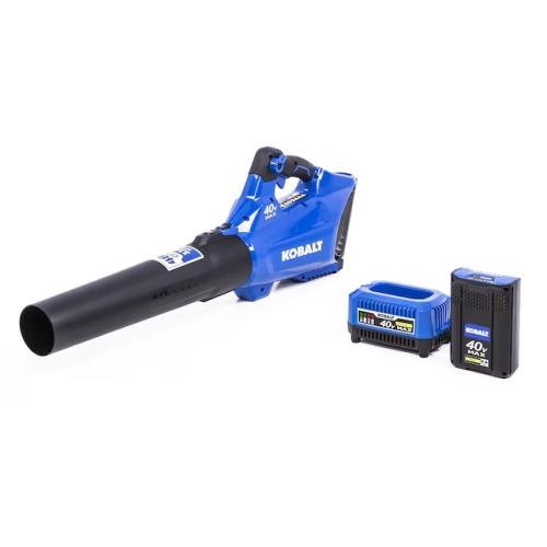 Kobalt 40V MAX 480-CFM 110-MPH Battery-Powered Handheld Leaf Blower w/ 1 Batteries & Charger
