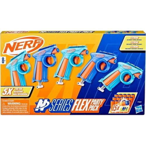 NERF N Series Flex Plart Pack with 5 Blasters & 15 Darts for 8 Years