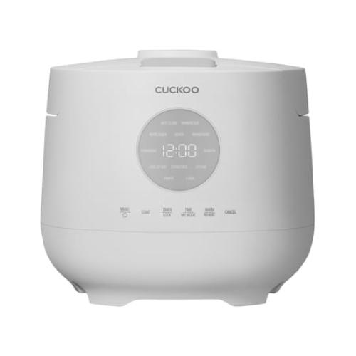 CUCKOO Micom Rice Cooker 6 Cup Uncooked / 12 Cup Cooked, Korean Fuzzy Logic Rice Cooker with Steam Tray, Versatile Food Steamer & Warmer with Non-Stick Inner Pot, Rice Maker, White (CR-0661F)
