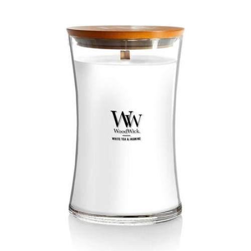 WoodWick® Trilogy Large Hourglass Candle, White Tea & Jasmine