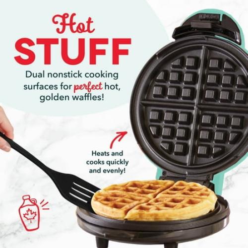 Dash Express Waffle Maker, Aqua