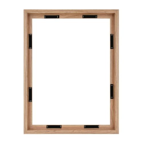 MCS Canvas Float Frames 16x20 Frame, Black Frame for Finished Canvases, Vertical & Horizontal Wall Hanging Large Frame with Adhesive for Canvas Paintings (1-Pack)