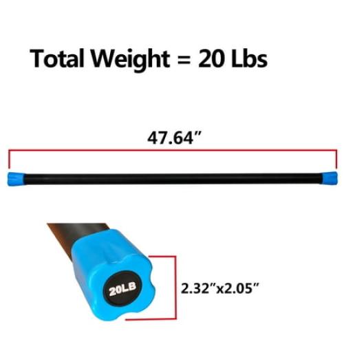 BalanceFrom 20lb Weighted Workout Bar
