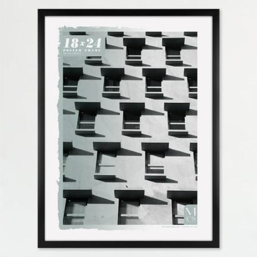 MCS Foundation 16x24 Poster Frame Traditional Brass, Vertical & Horizontal Wall Hanging Large Picture Frame for Photos, Posters & Art Prints (1-Pack)