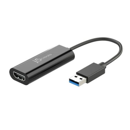 j5create, USB™ to HDMI™ Multi-Monitor Adapter, Windows® /macOS® Compatible, JUA258