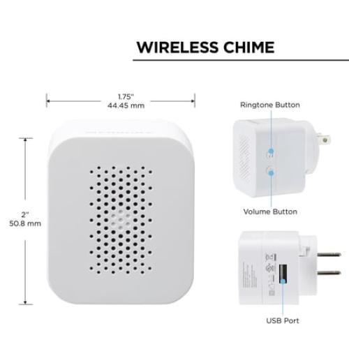 Merkury Smart Doorbell Camera - Wire-Free Battery Cam with Chime & Intelligent Alerts (1-Pack)