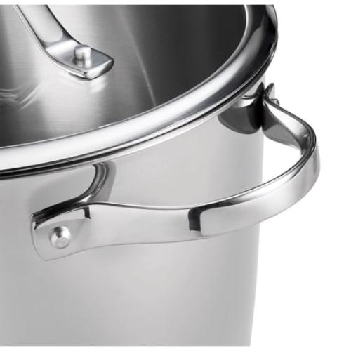 Tramontina 8-Quart Stainless Steel Tri-ply Base Multicooker with Pasta Insert