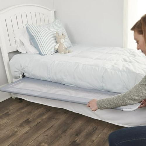Regalo Extra Long Hideaway Bedrail, Gray Baby Safety Rail, Safety Bed Rail